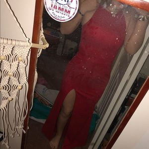 Red Sherri Hill prom dress *WORN ONCE*